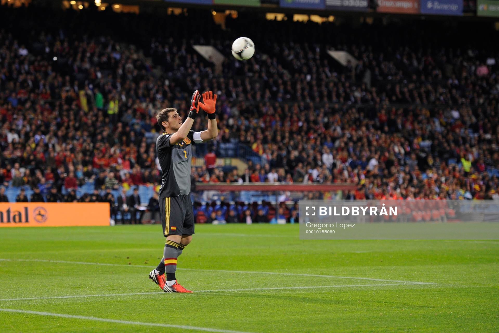Vicente Calderon stadium in Madrid October 15, 2012. Spain