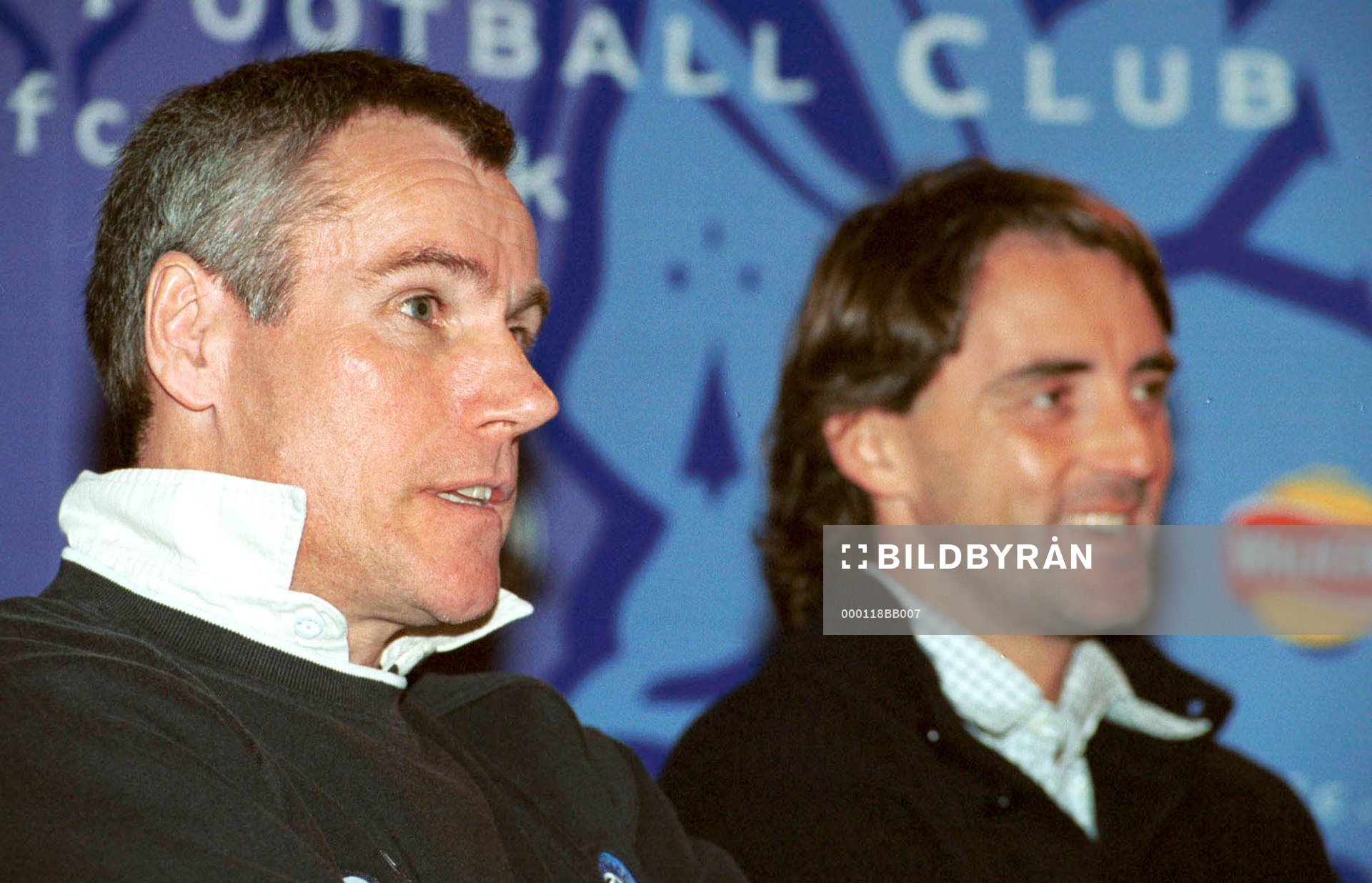 Peter Taylor, tränare Leicester och Roberto Mancini