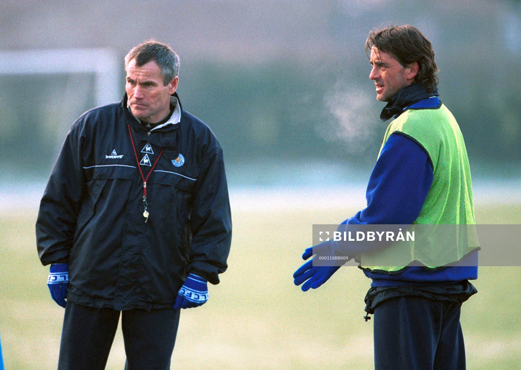 Peter Taylor, tränare Leicester och Roberto Mancini