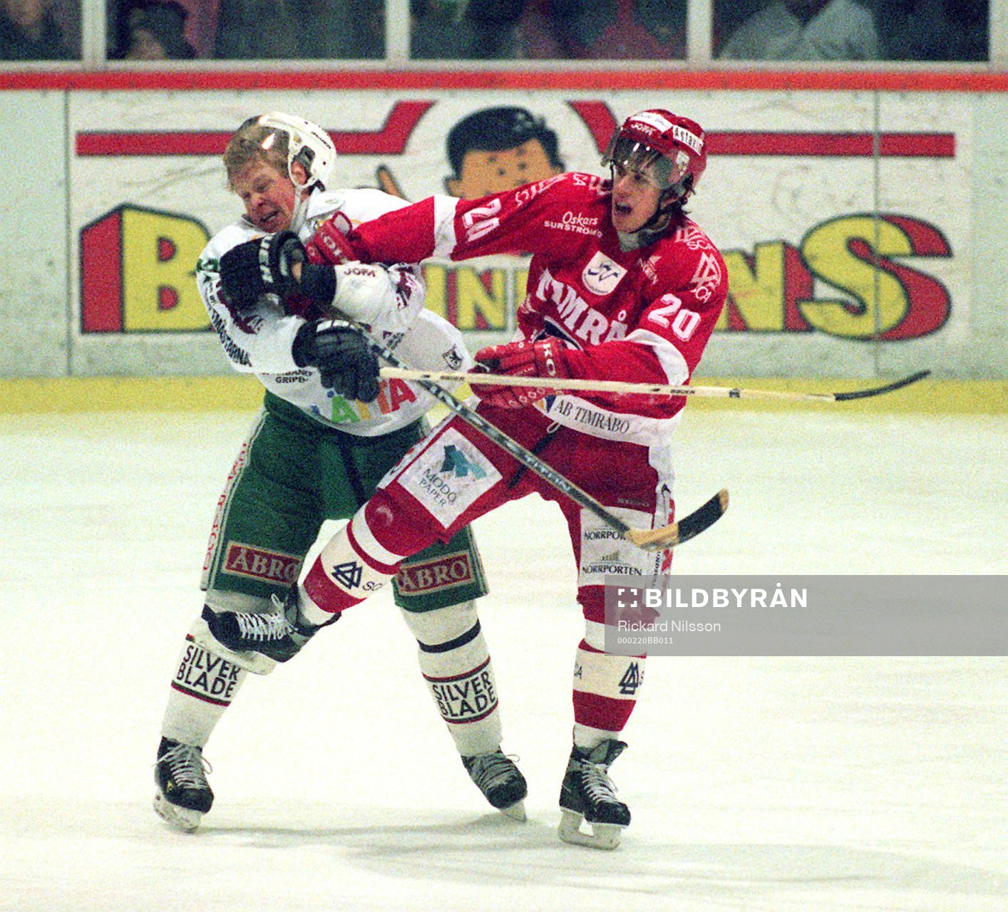 Niklas Karmhag, Rögle, och Henrik Zetterberg, Timrå