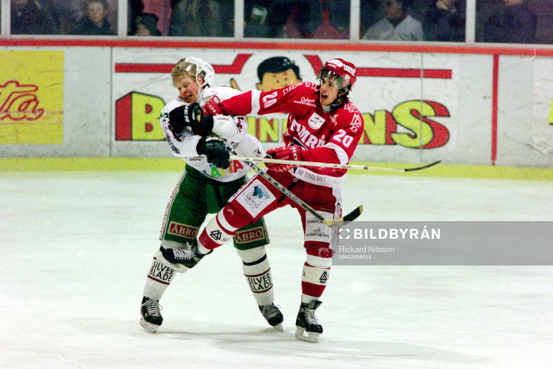 Niklas Karmhag, Rögle, och Henrik Zetterberg, Timrå