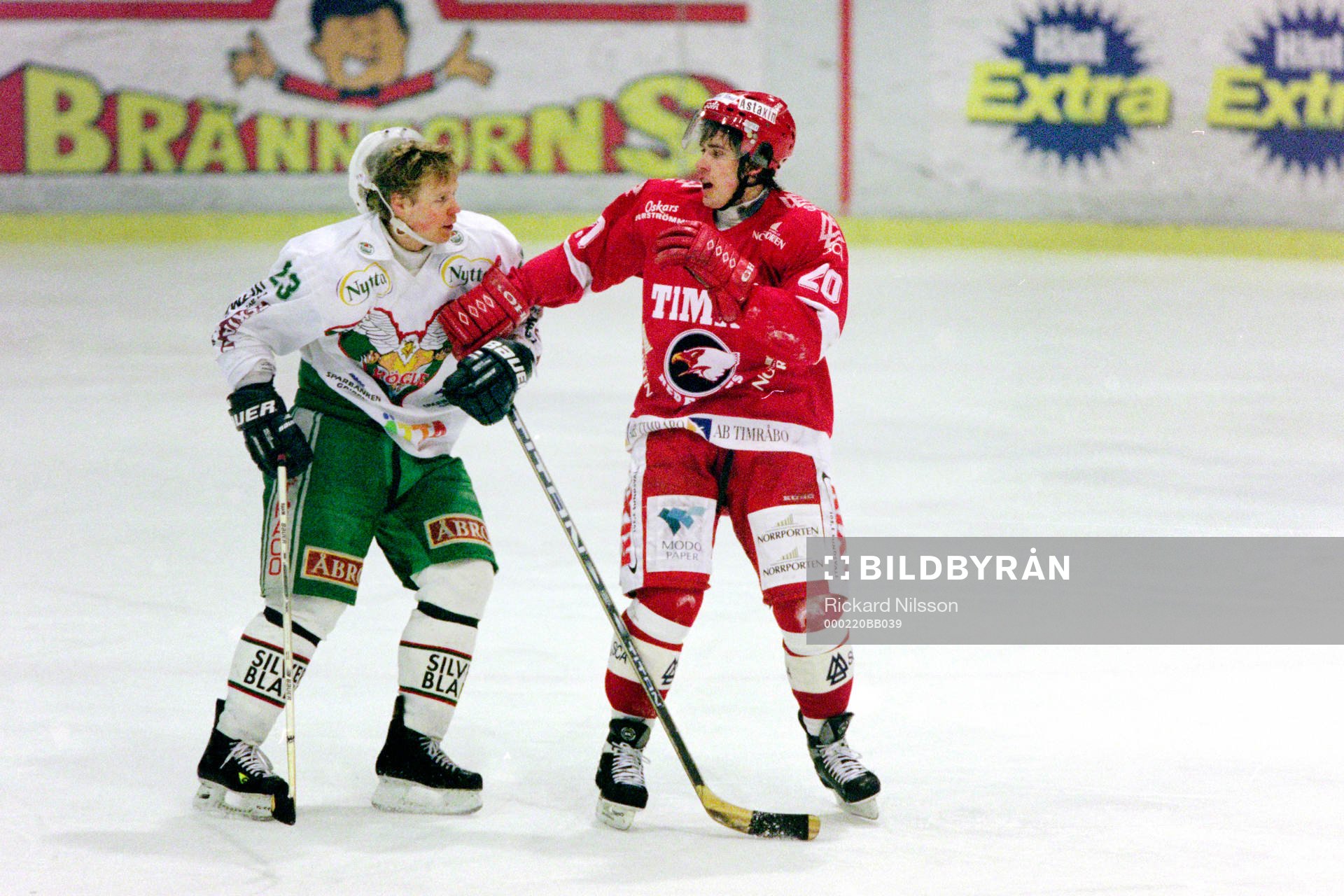 Niklas Karmhag, Rögle, och Henrik Zetterberg, Timrå