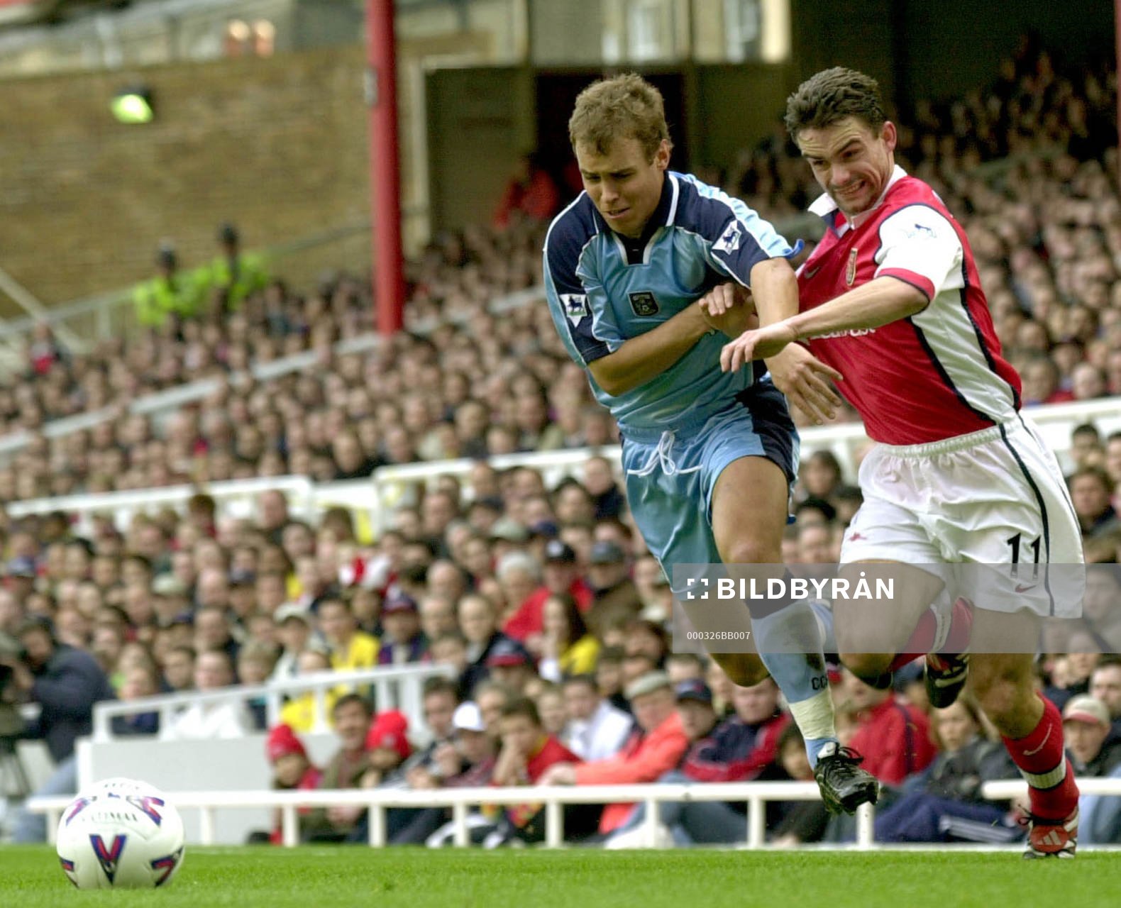 Thomas Gustafsson, Coventry och Marc Overmars, Arsenal
