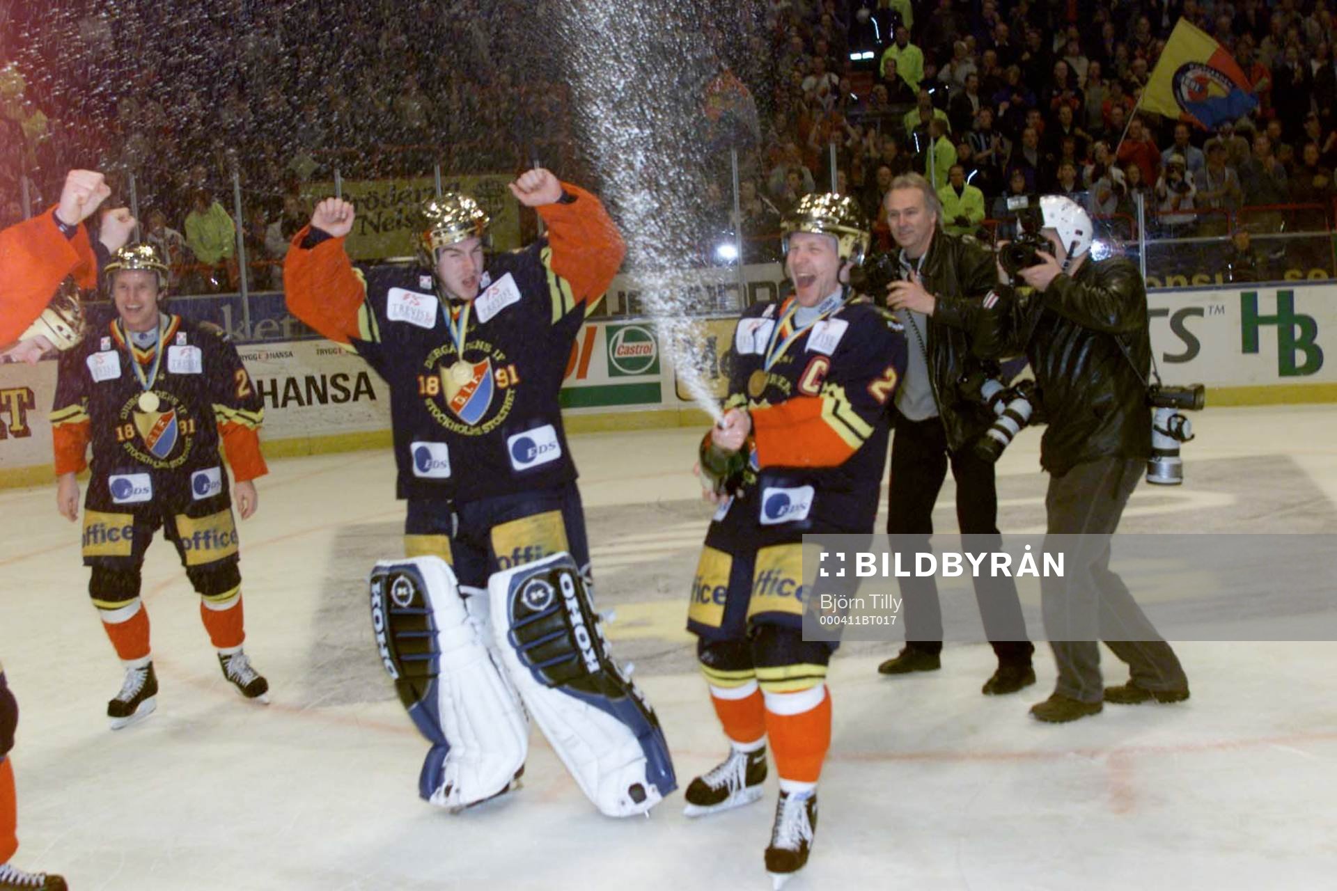 Espen Knutsen, Mikael Tellqvist och Charles Berglund,