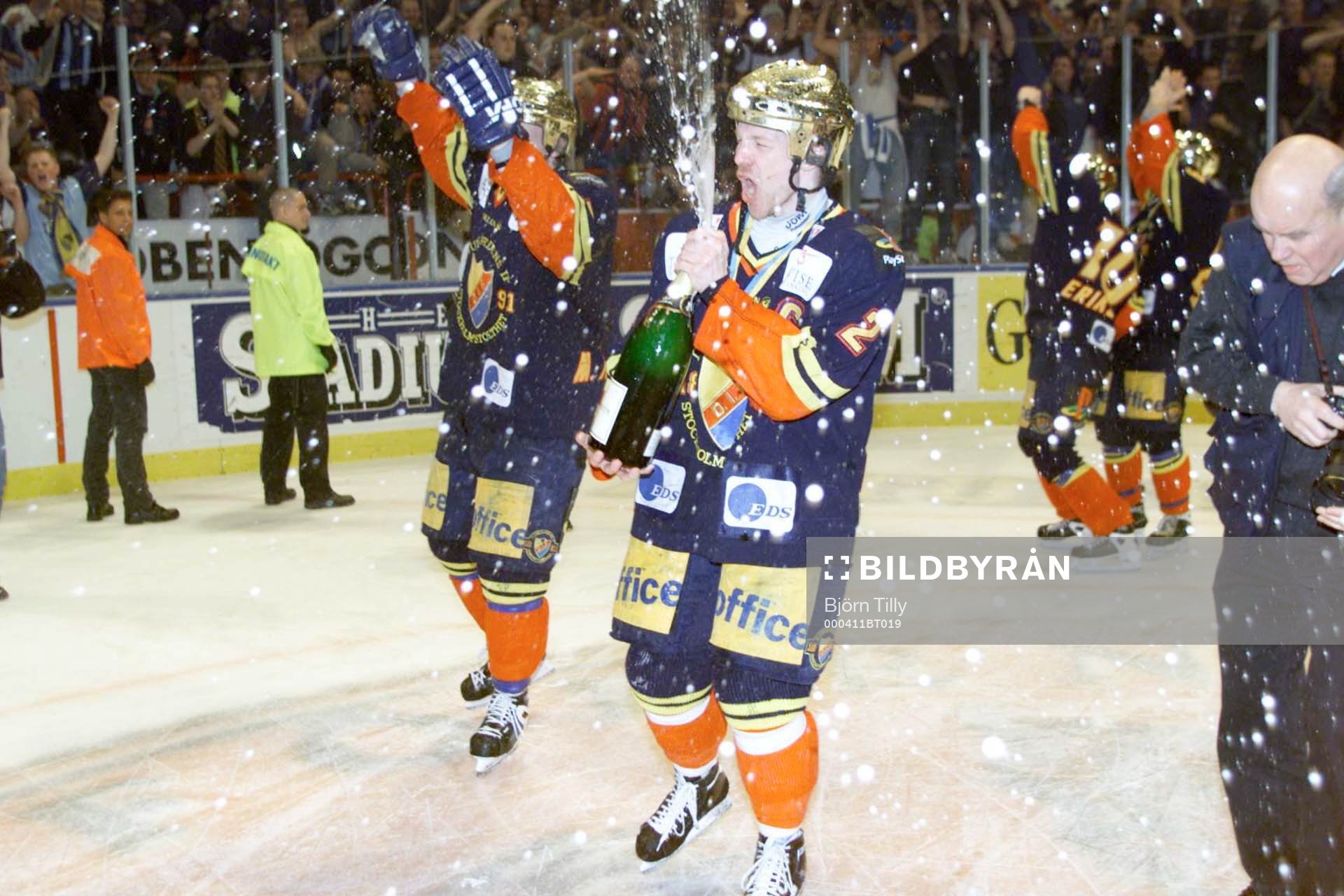 Charles Berglund, Djurgården firar med Champange