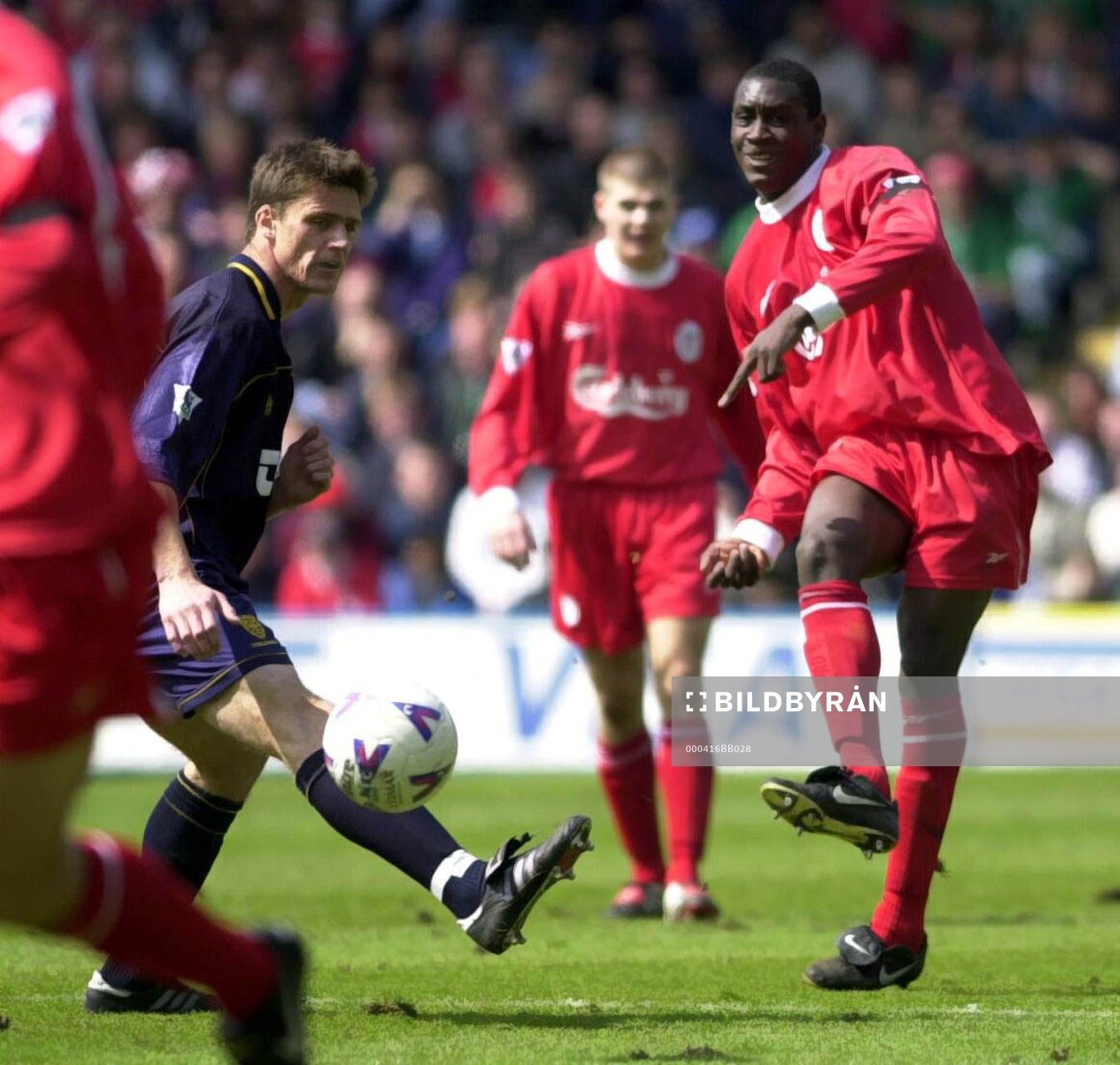 Liverpools Emile Heskey in action
