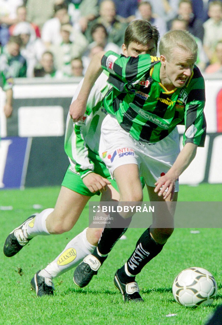 Gais  Niclas Fredriksson mot Hammarbys Johan Andersson