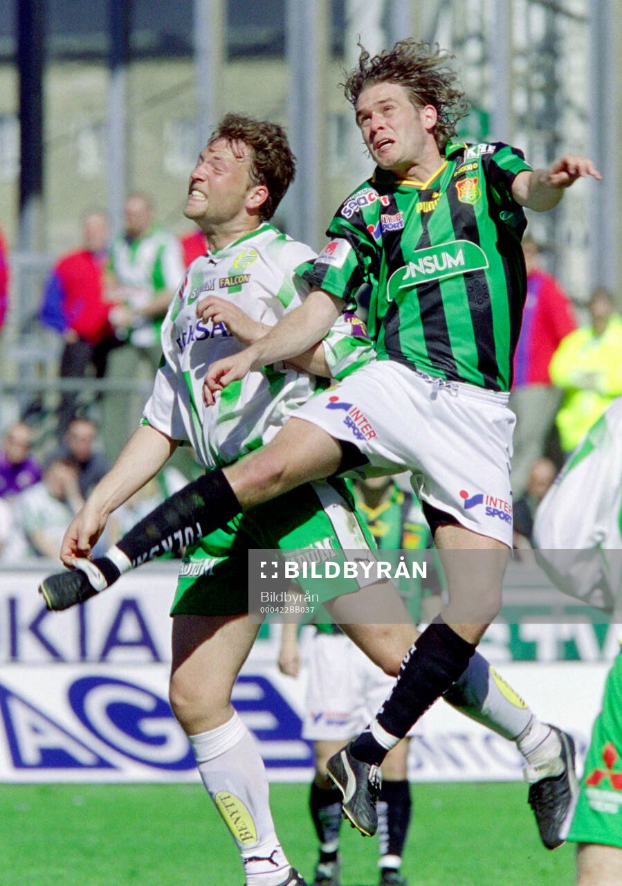 Hammarbys Andreas Bild mot Gais Lasse Johansson
