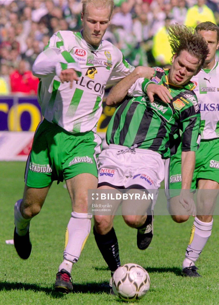 Hammarbys Mikael Andersson mot Gais Lasse Johansson