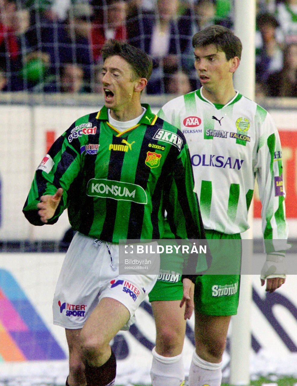 Gais Magnus Gustafsson och Hammarbys Johan Andersson