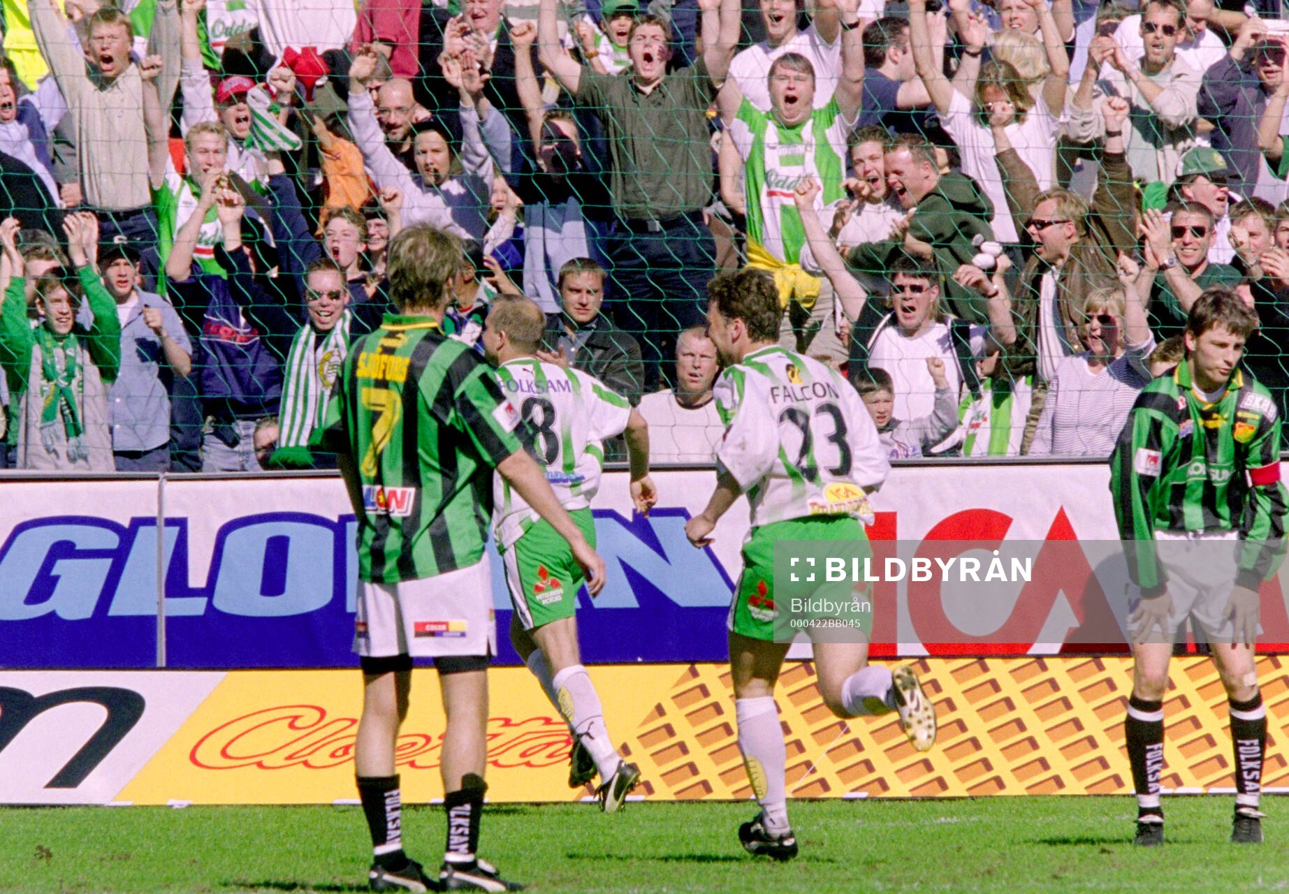 Hammarbys Kaj Eskelinen jublar