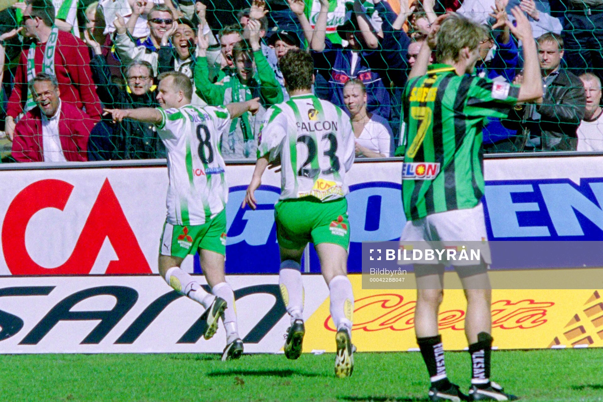 Hammarbys Kaj Eskelinen jublar
