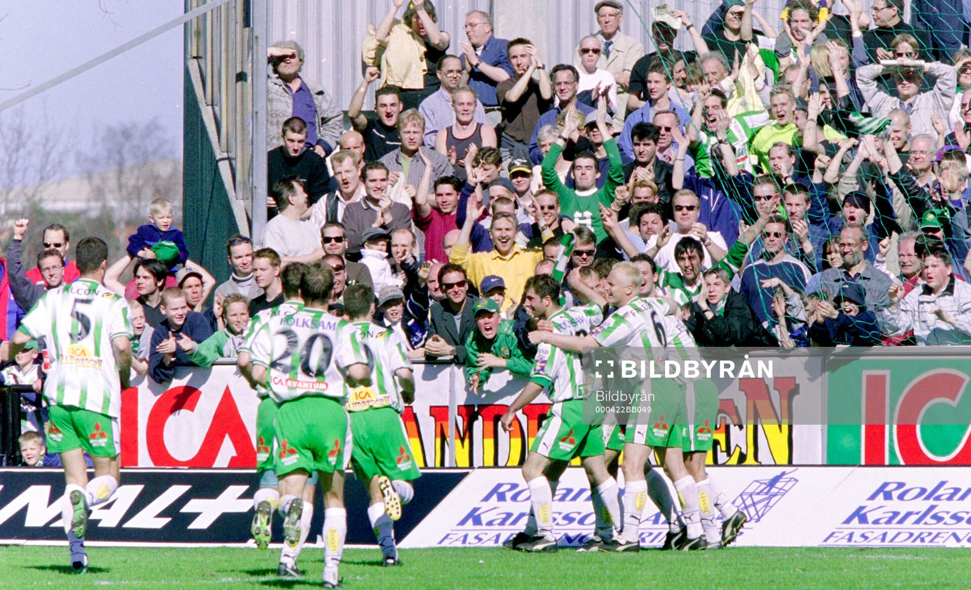 Hammarbys Kaj Eskelinen jublar