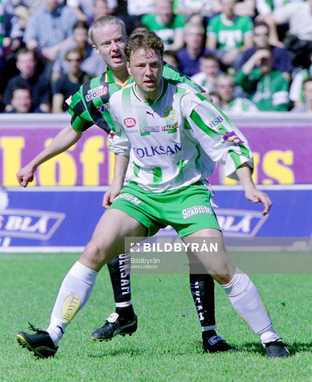 Hammarbys Andreas Bild mot Gais Niclas Fredriksson