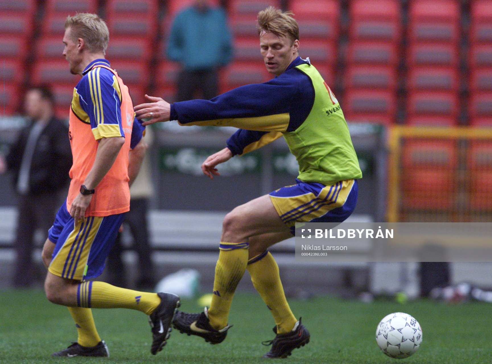 Kennet Andersson och Johan Mjällby, Sverige