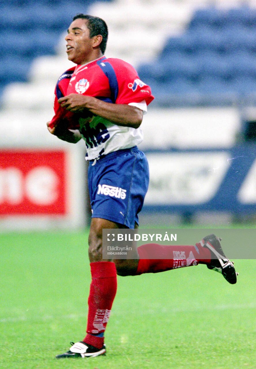 Helsingborgs Alvaro Santos jublar