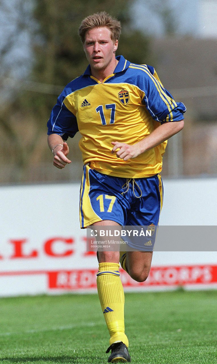 Danmark-Sverige 1-2  (U21) Jonas Lundén, Sverige