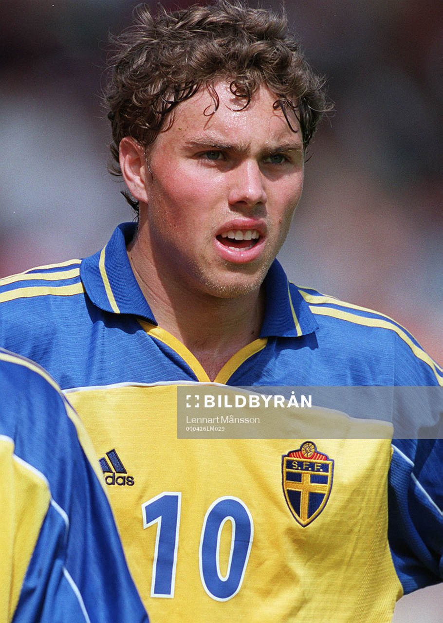 Danmark-Sverige 1-2  (U21) Johan Elmander, Sverige