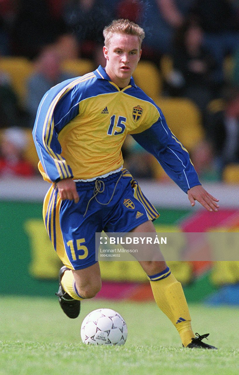 Danmark-Sverige 1-2  (U21) Jonas Bjurström, Sverige