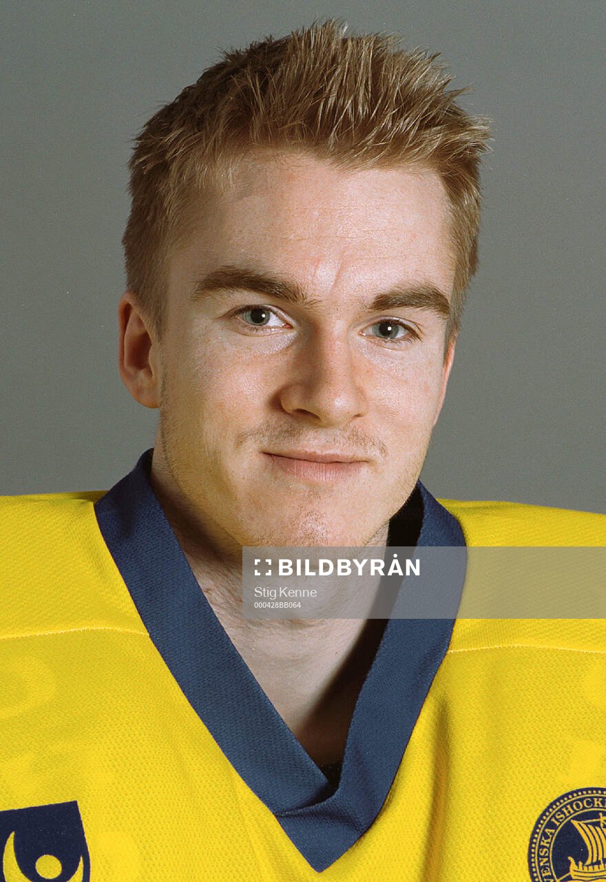 Goaltender Mikael Tellqvist of Sweden poses for a portrait