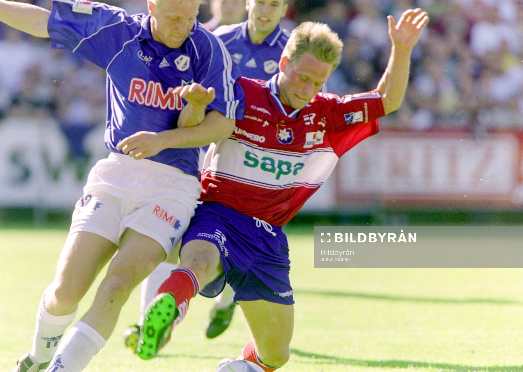Halmstads Petter Hansson mot Örgrytes Martin Ulander
