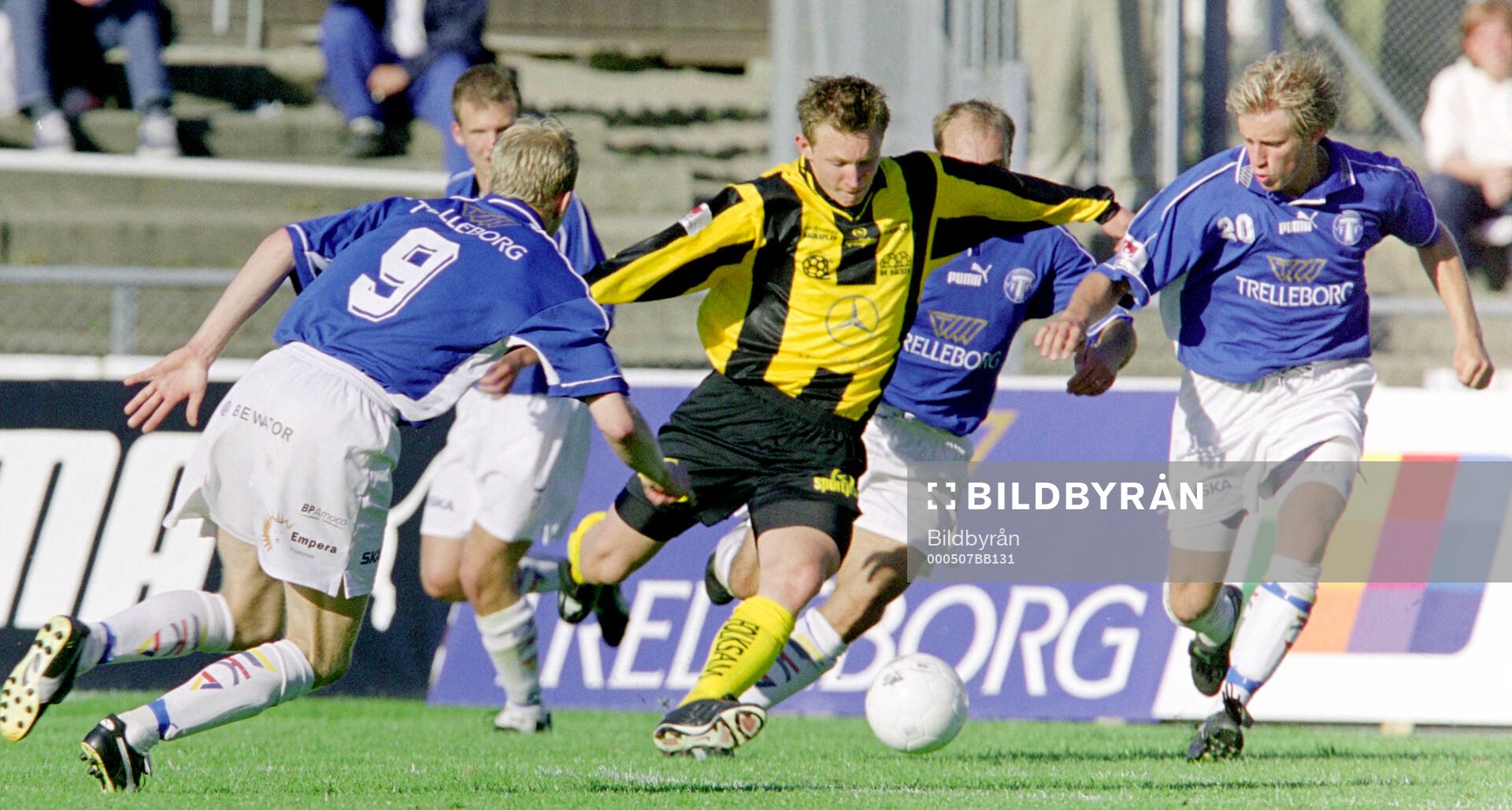 Häckens Kim Källström mot Trelleborgs Johan Andersson (t