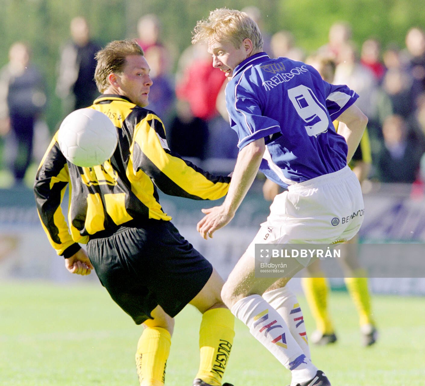Trelleborgs Johan Andersson mot Häckens Ulf Hollsten