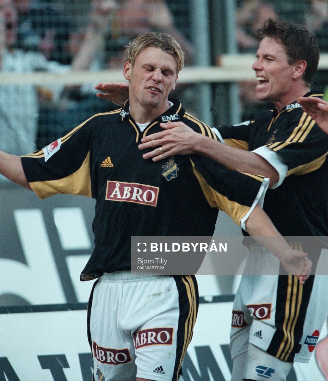 Daniel Hoch och Christer Mattiasson, AIK jubel