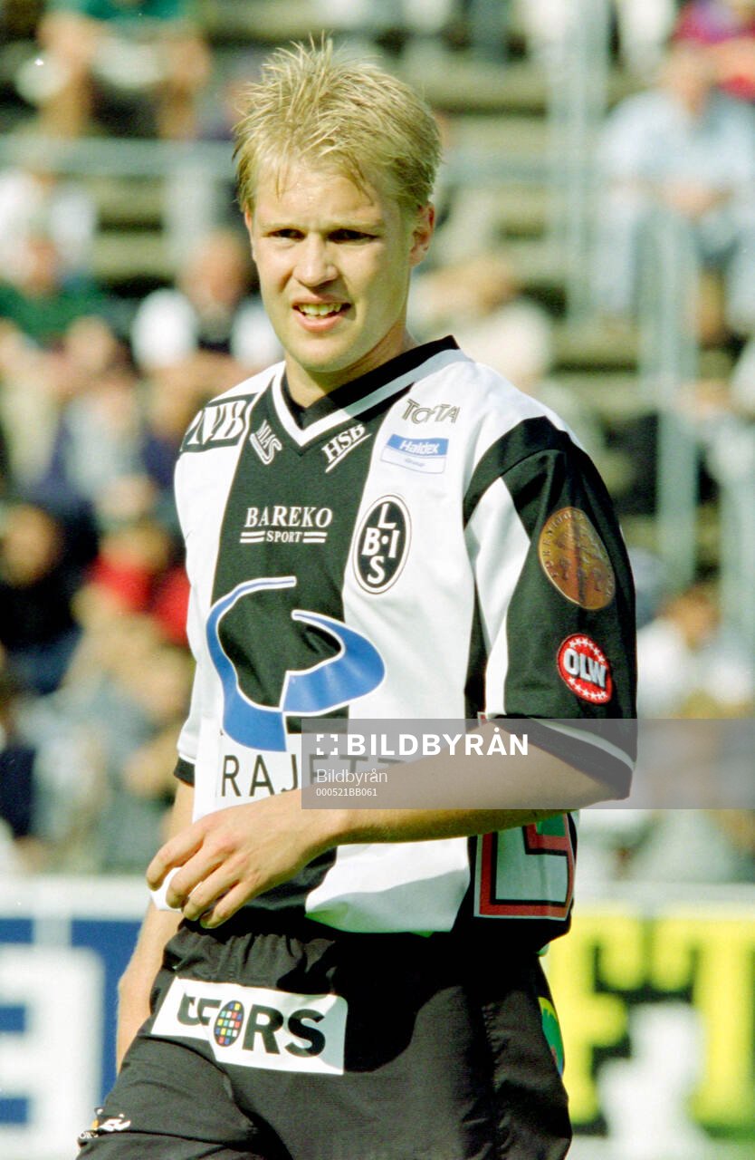 Landskronas målskytt Matthias Eklund