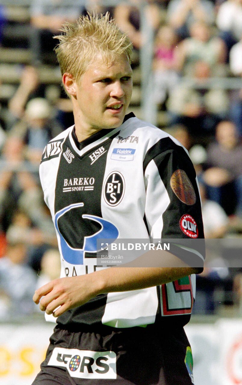 Landskronas målskytt Matthias Eklund