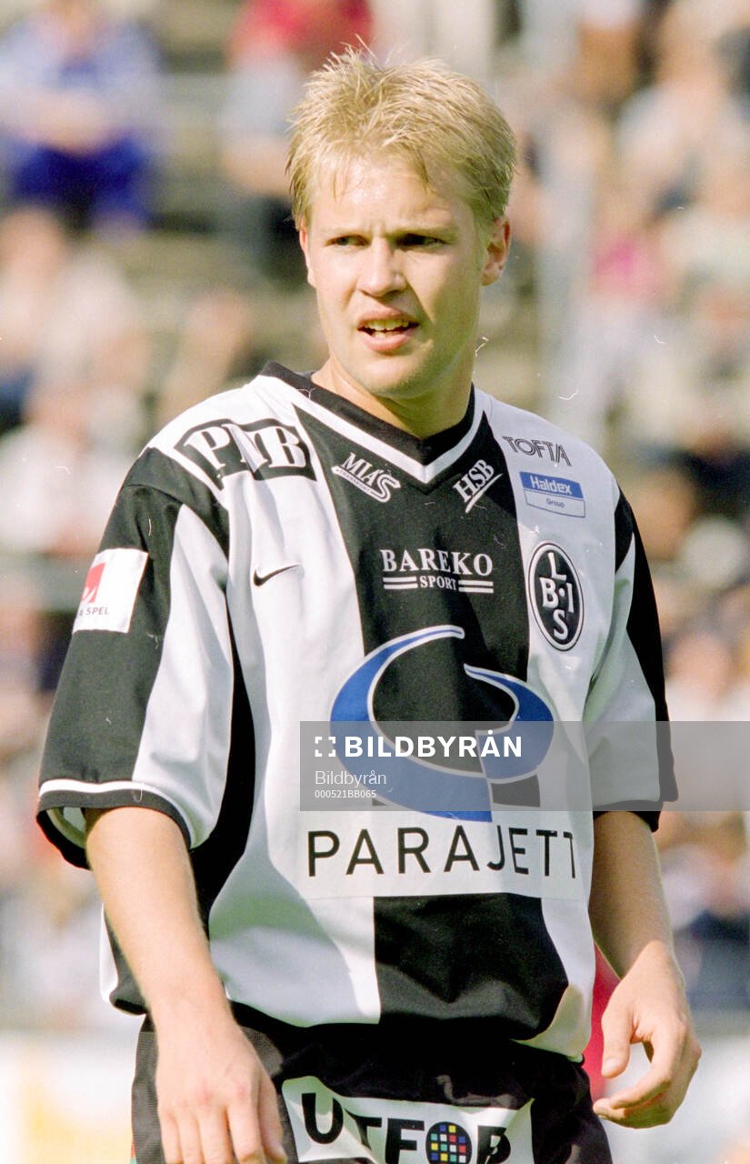 Landskronas målskytt Matthias Eklund