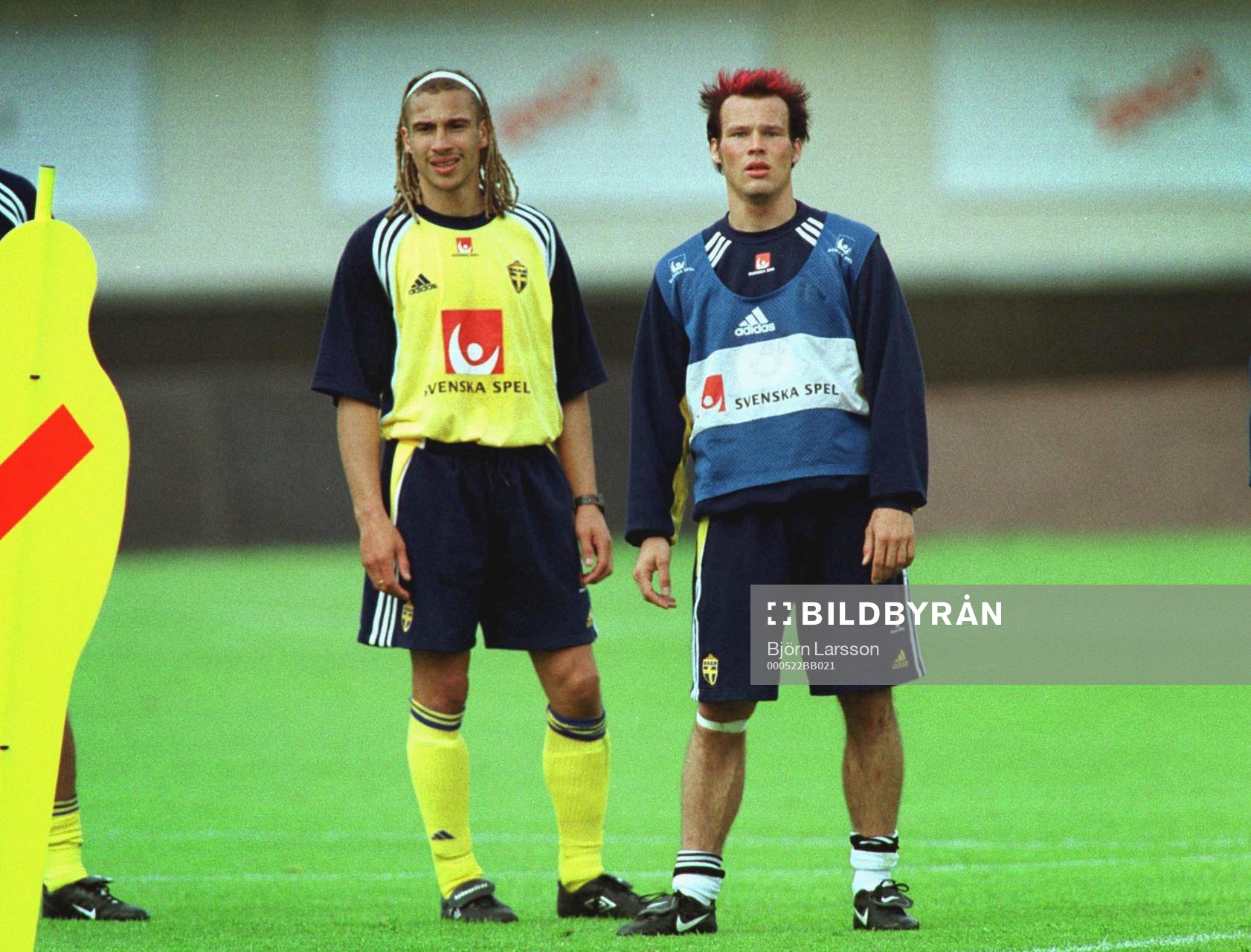  Både Henrik Larsson och Fredrik Ljungberg var med på träningen.