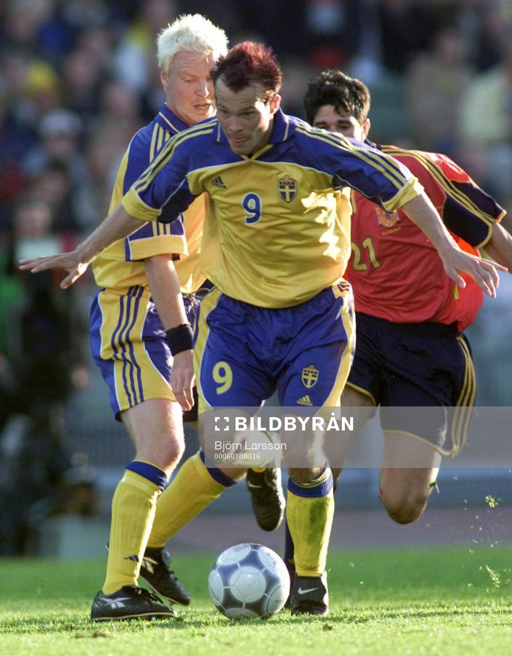 Fredrik Ljungberg och Jörgen Pettersson, Sverige och Juan