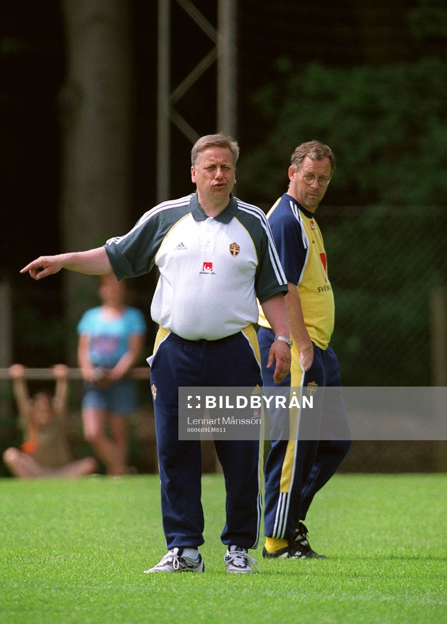 Fotboll, EM. Sverige träning