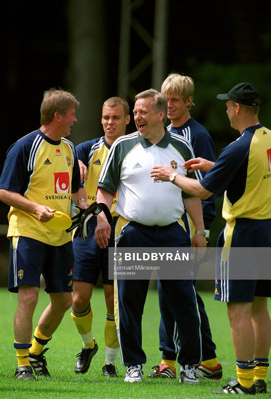 Fotboll, EM. Sverige träning