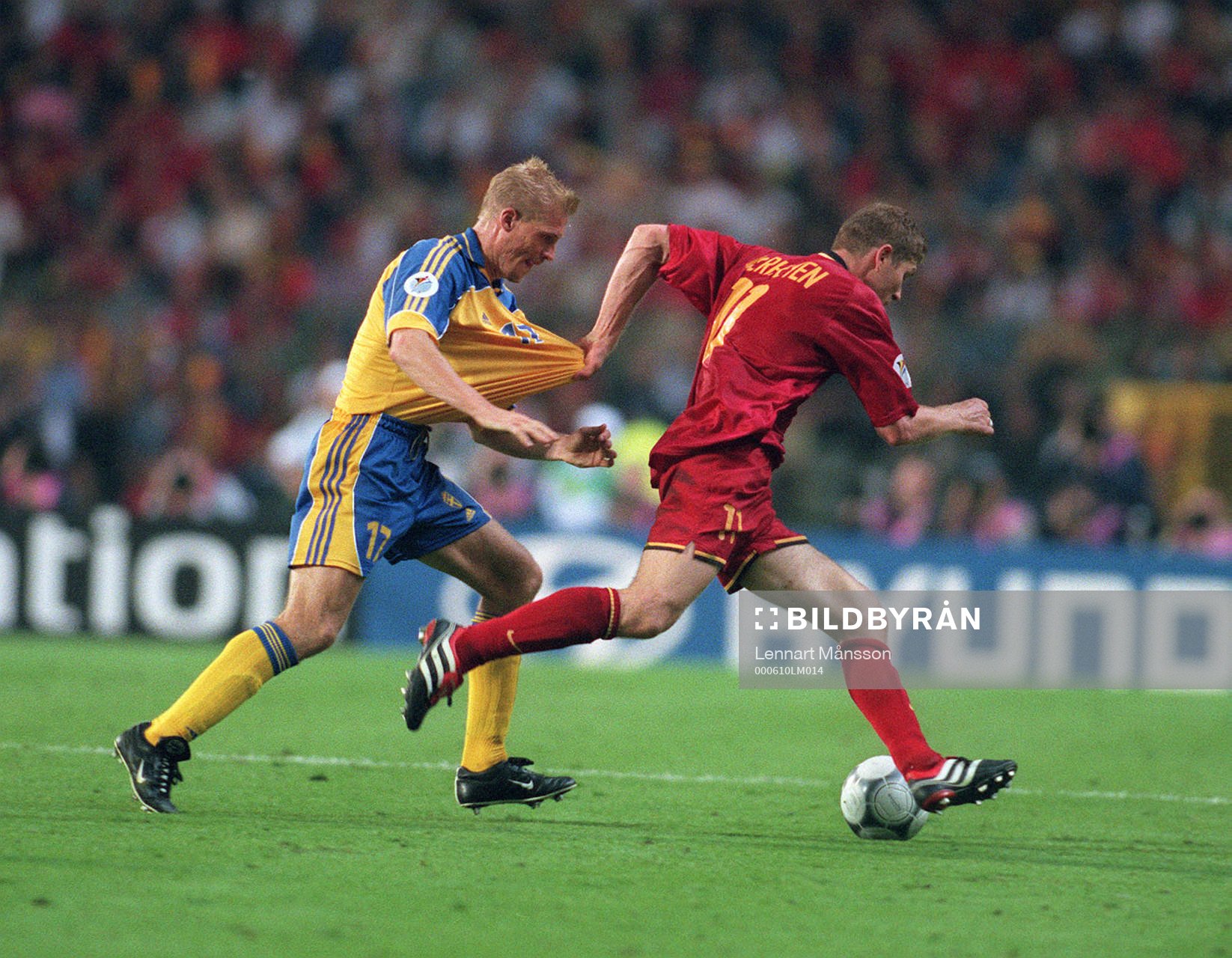 Johan Mjällby, Sverige och Gert Verheyen, Belgien