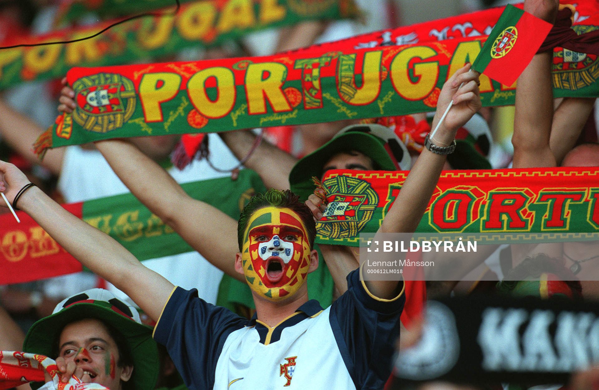 Fotboll, EM. Portugal - England