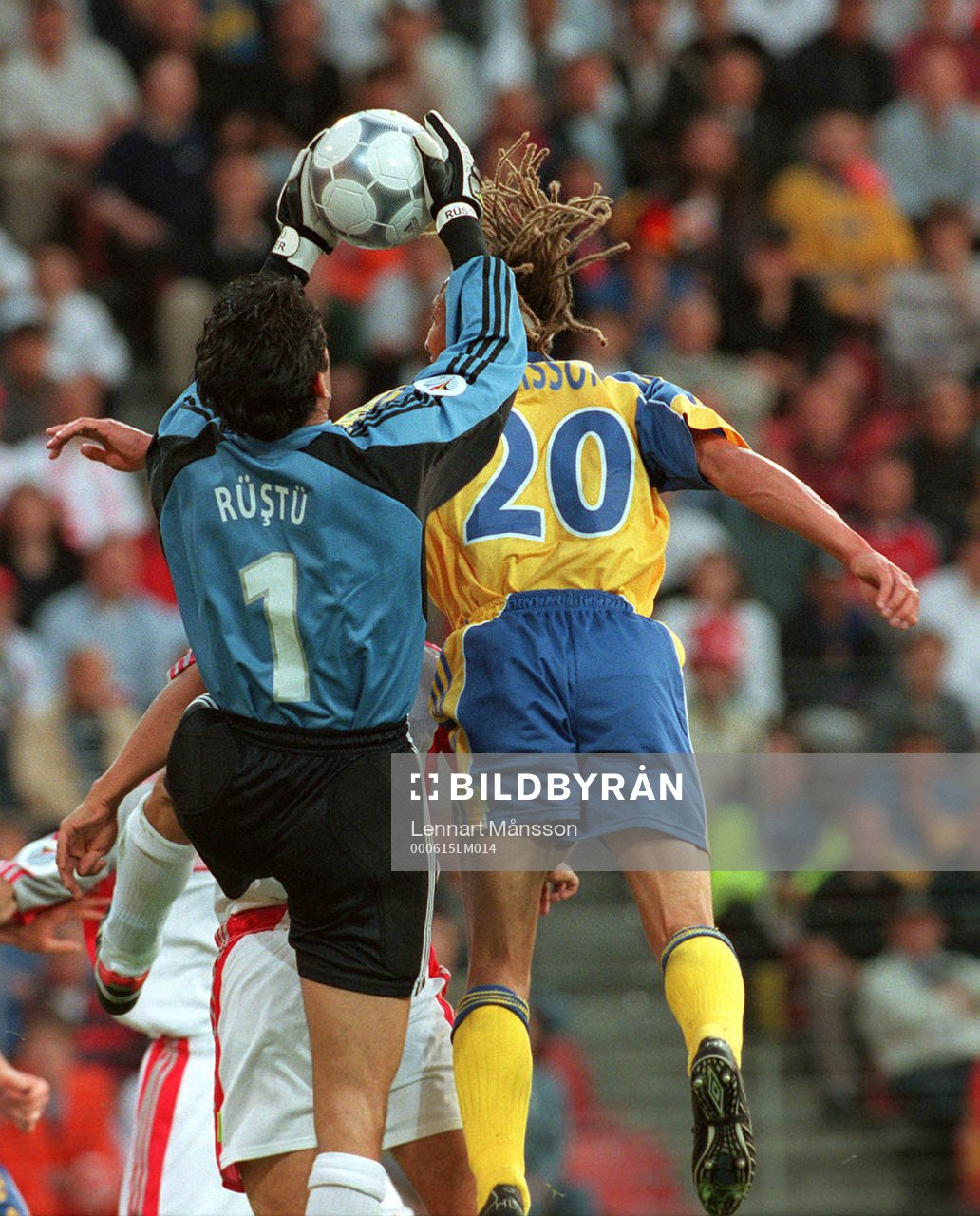 Fotboll, EM. Sverige - Turkiet