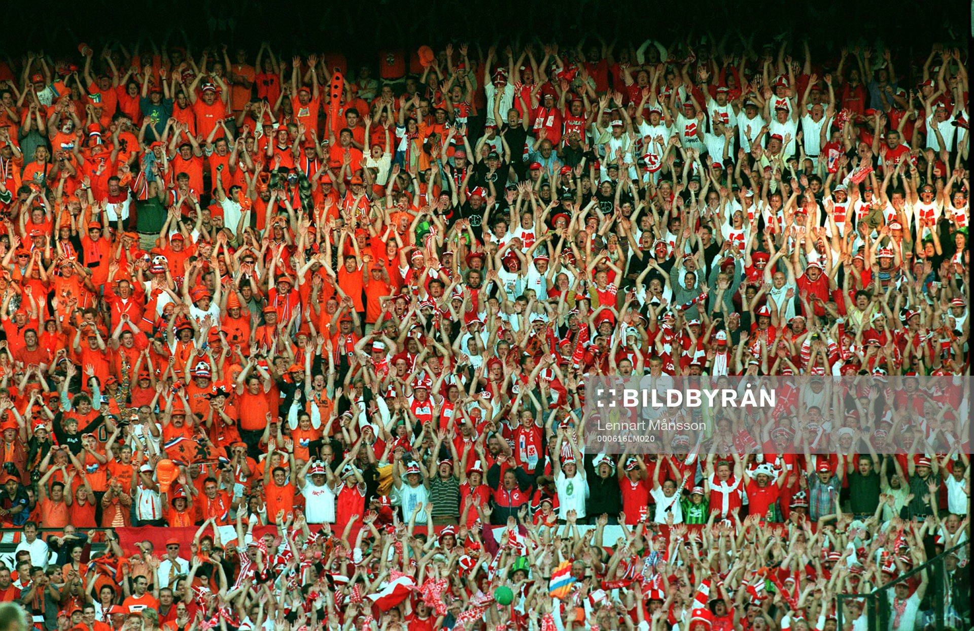 Fotboll, EM. Danmark - Holland