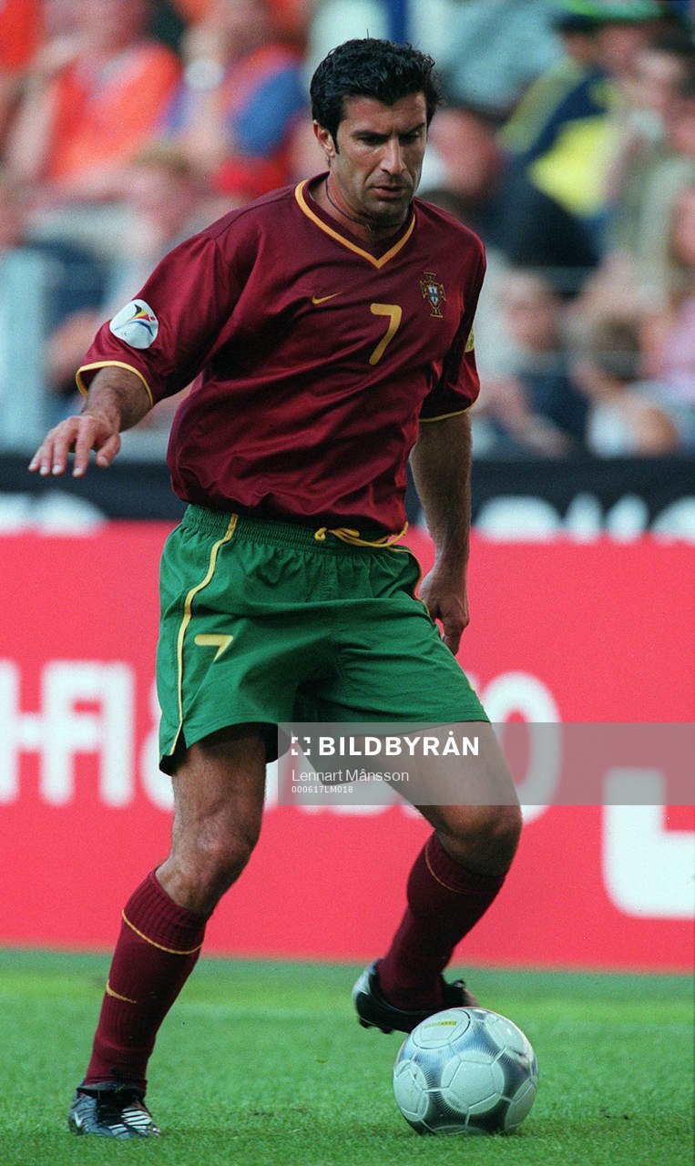 Fotboll, EM, Luis Figo, Portugal.
