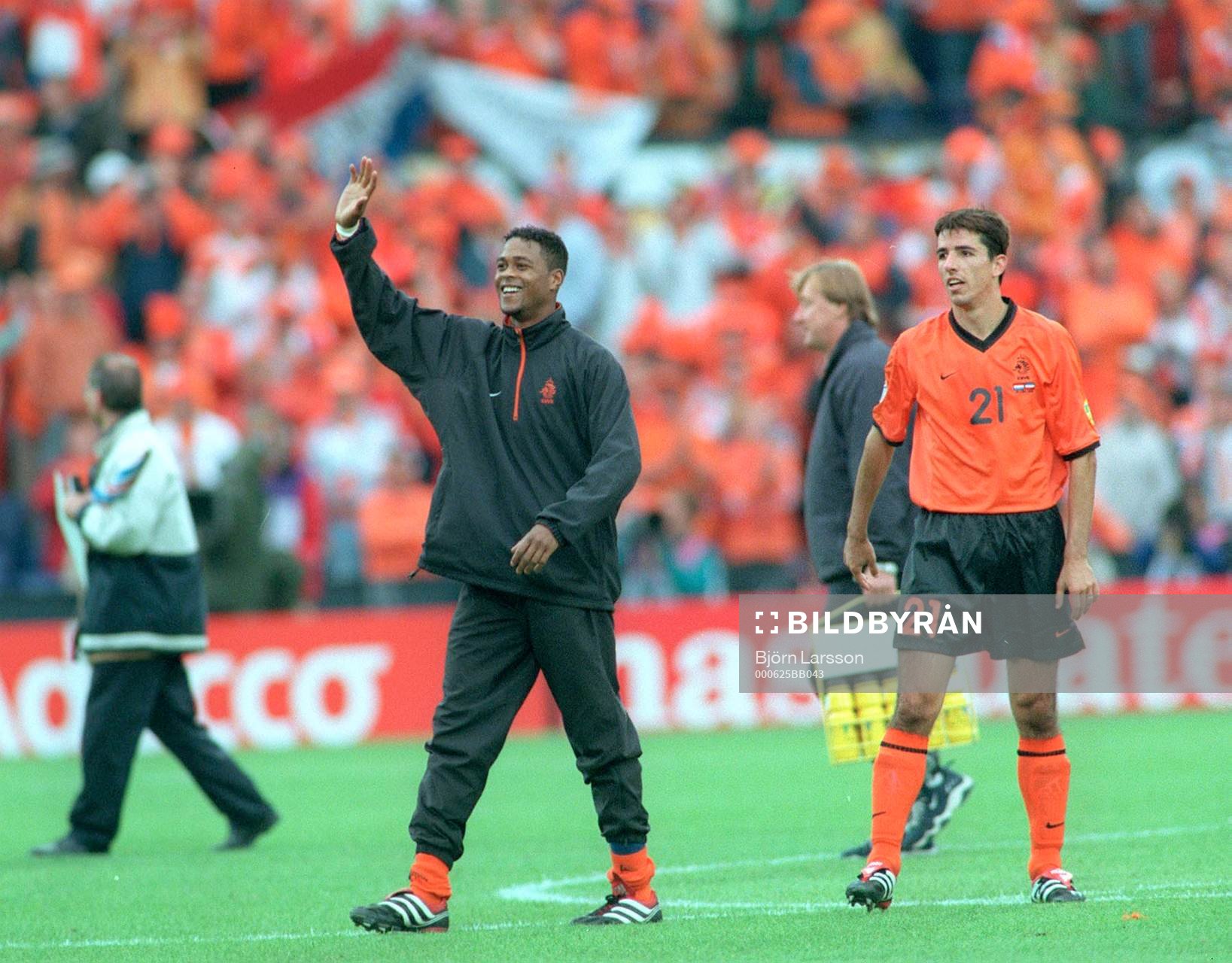 Patrick Kluivert  och Roy Makaay, Holland