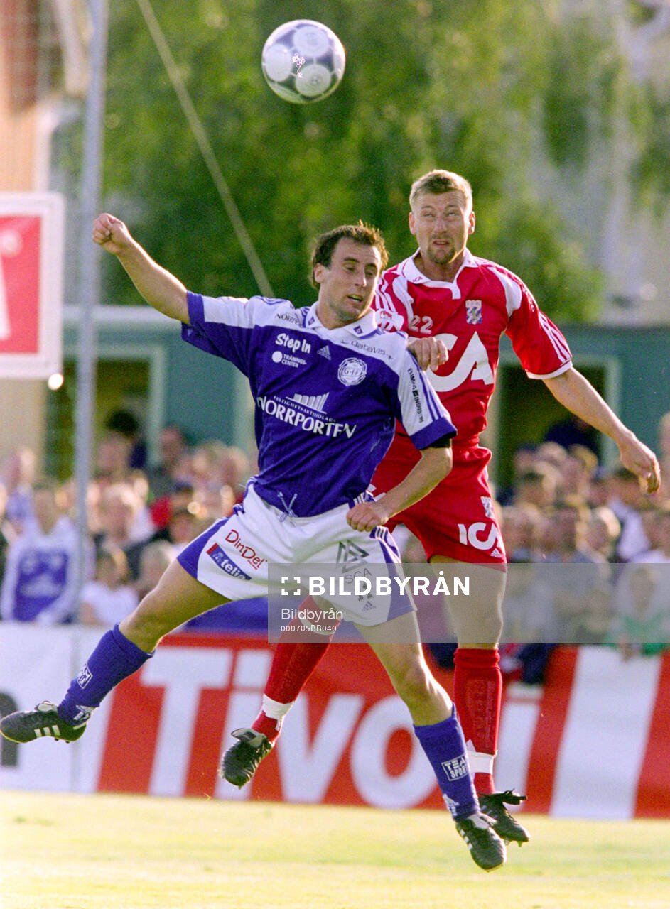 Sundsvalls Joakim Olsson mot Göteborgs Stefan Landberg i