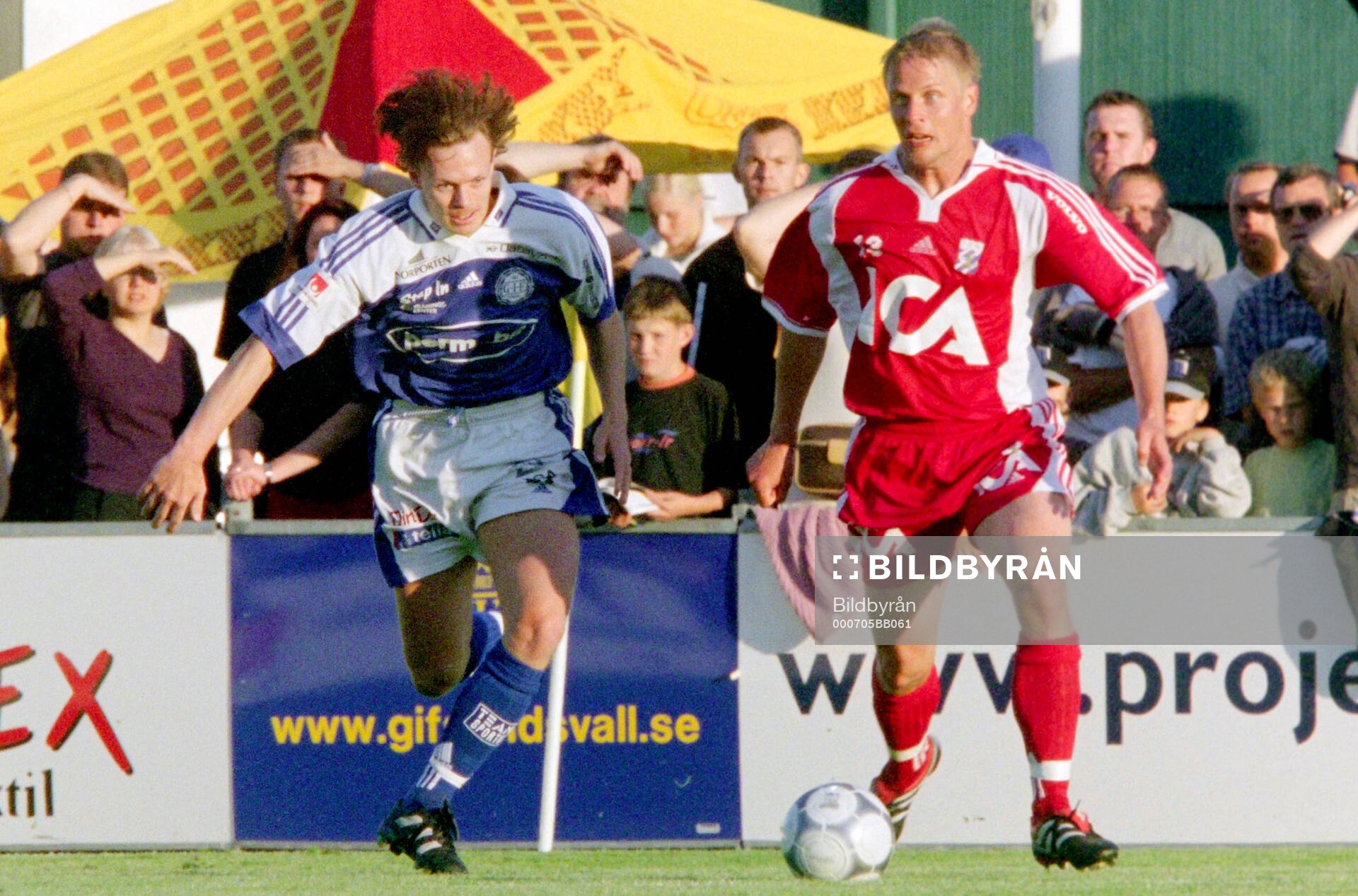 Sundsvalls Andreas Yngvesson (t v) mot Göteborgs Mikael