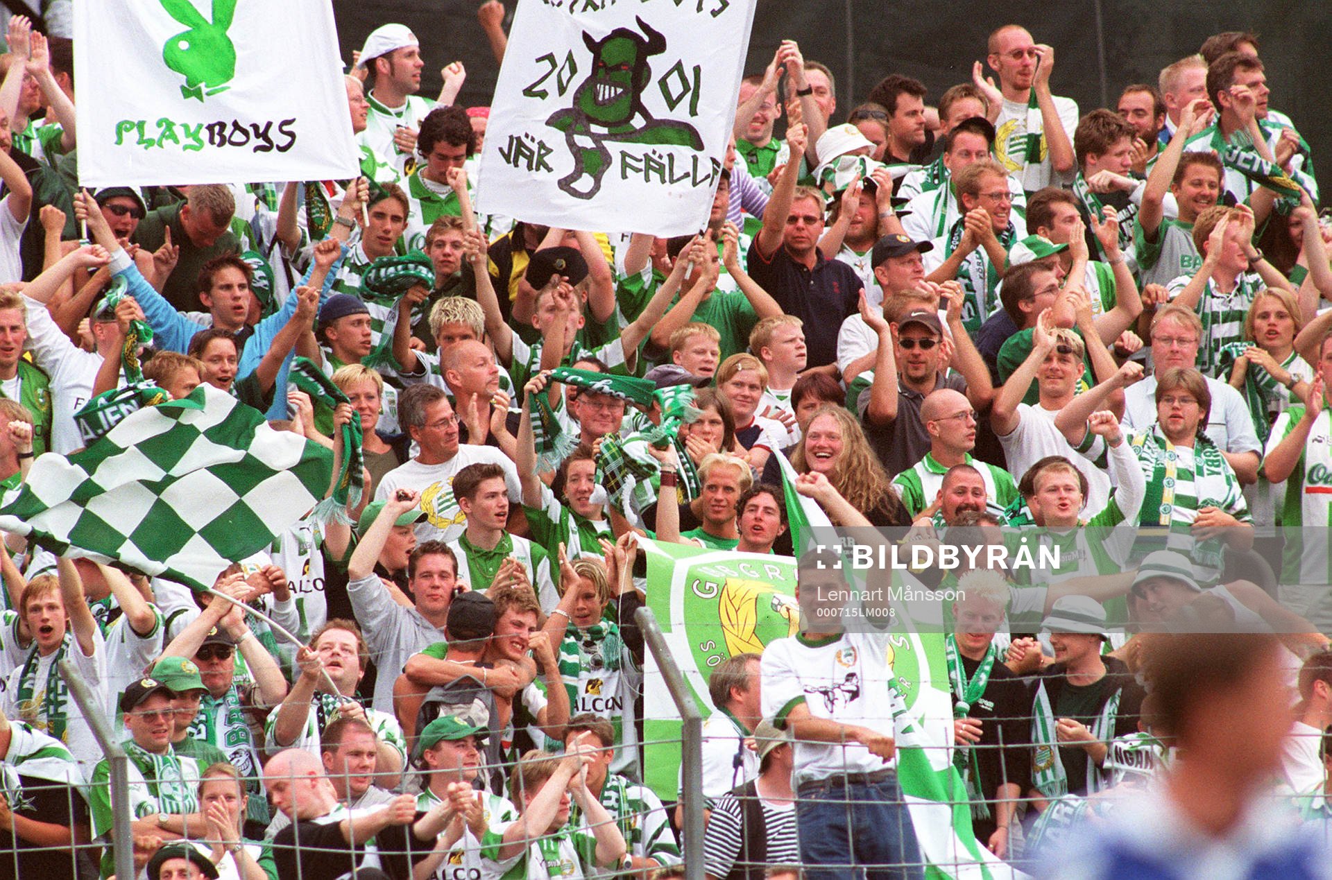 Fotboll, Allsvenskan, Hammarby - klacken, jubel, fans,