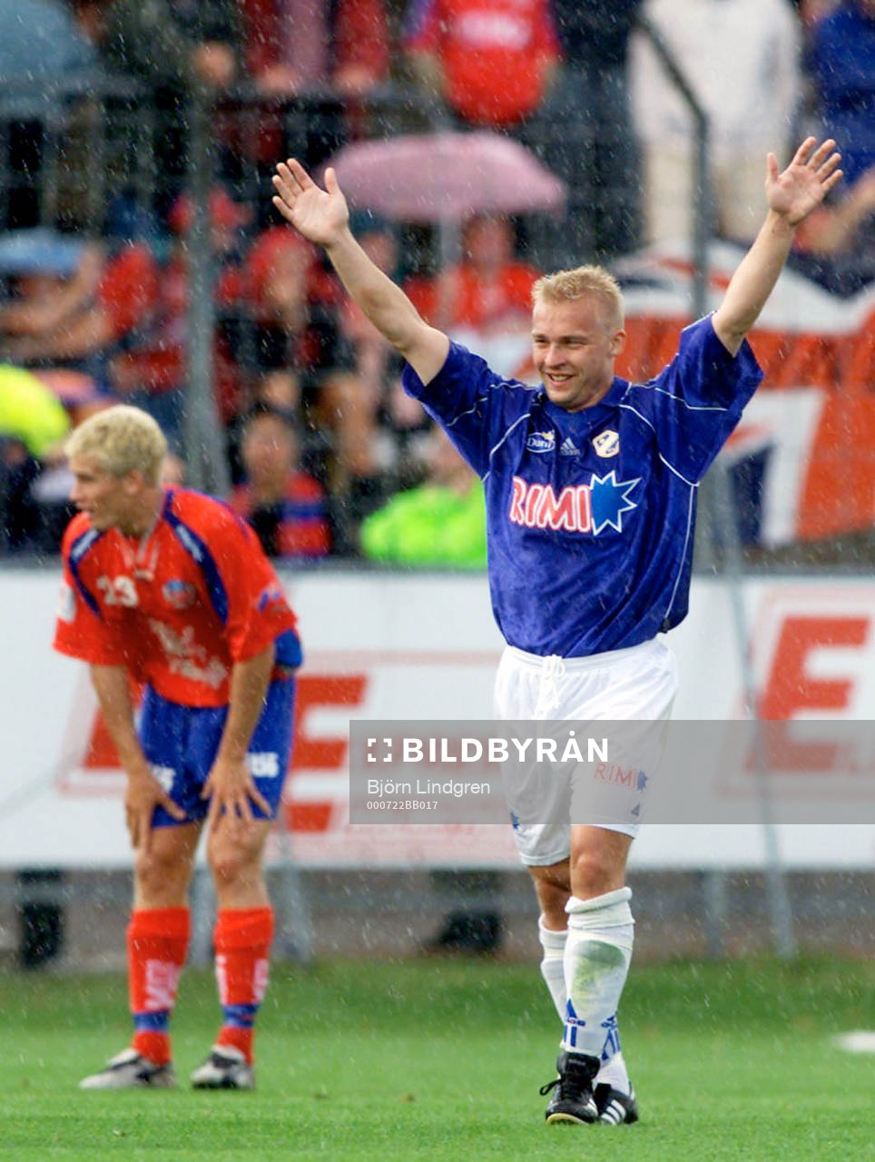 Peter Lennartsson, Halmstad. Christoffer Andersson deppar i