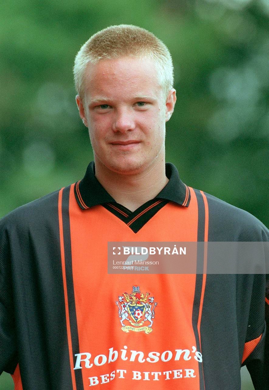Fotboll, Kristianstad - Stockport. Jonas Larsson, Stockport