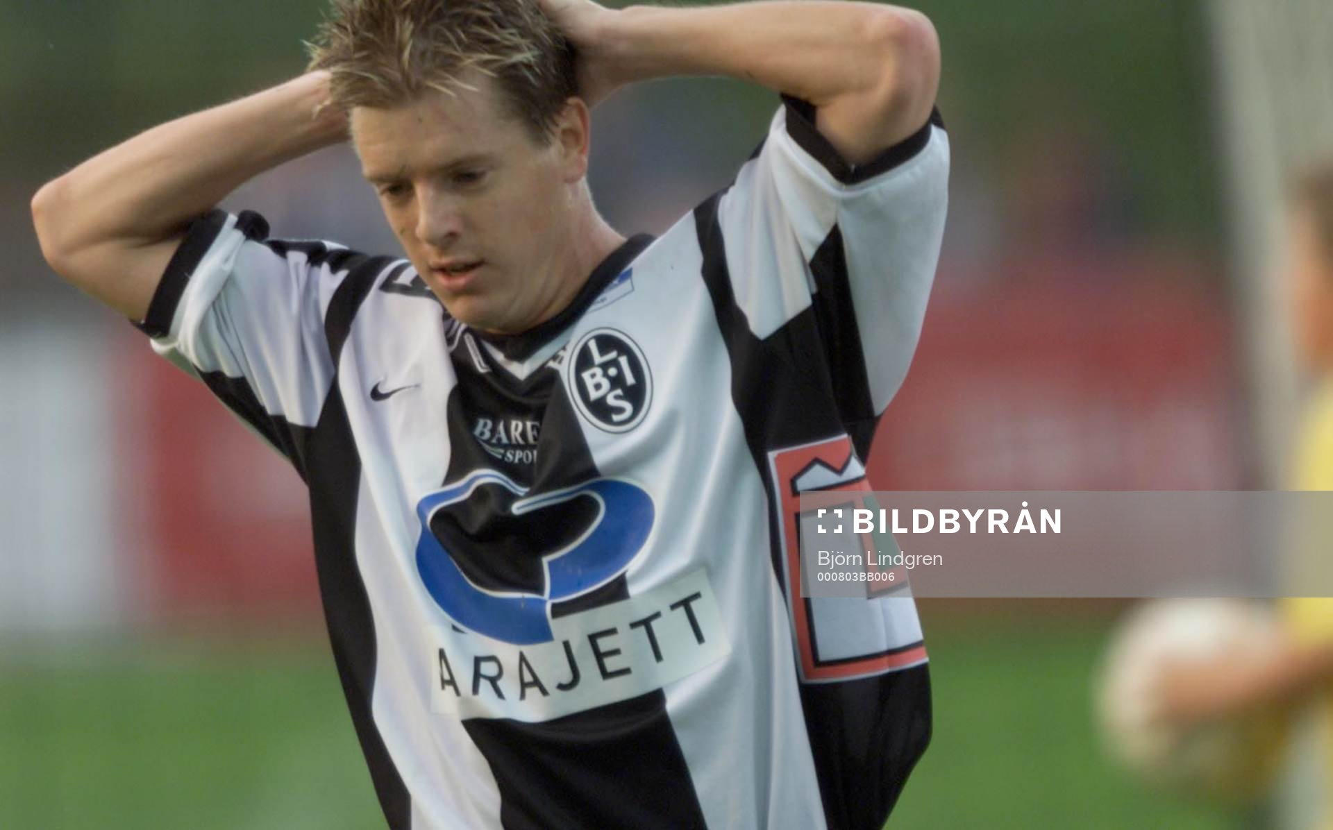 Fotboll, Landskrona - Enköping, 1 -0, Jesper Ljung svär