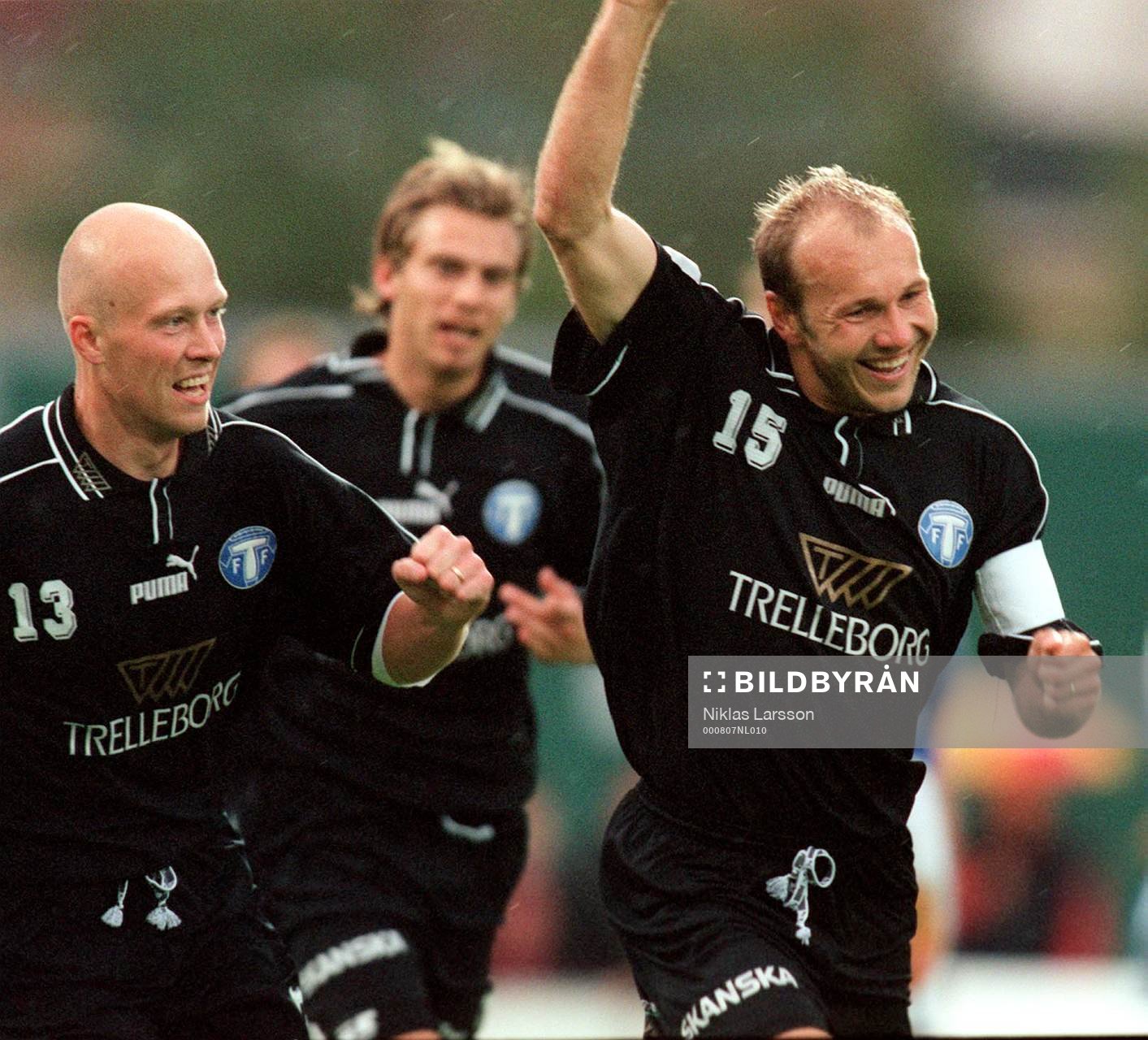 Mikael Danielsson och Tommi Grönlund, Trelleborg (Jubel)