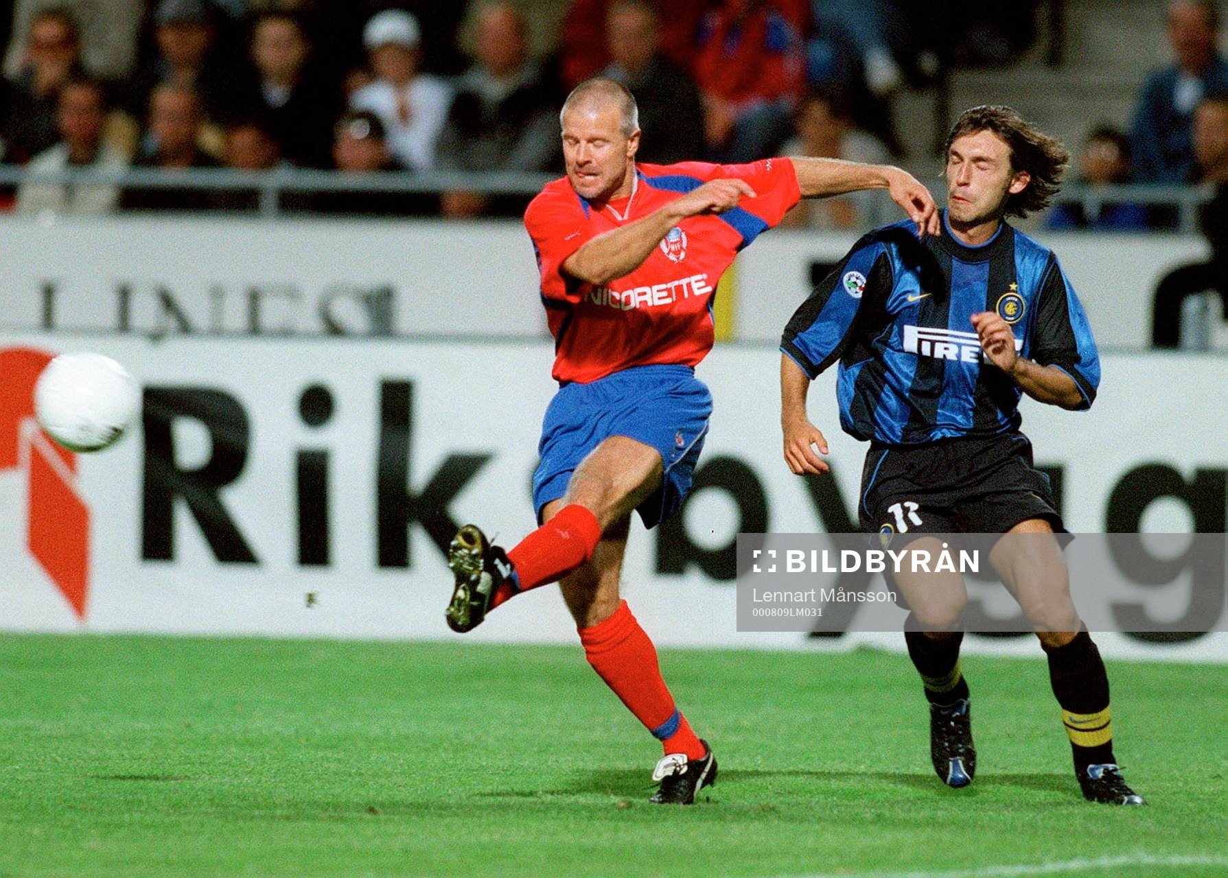 Fotboll, Champions League, Kval, Helsingborg - Inter. Roland Nilsson, Helsingborg