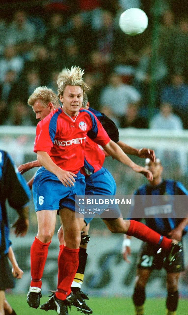 Fotboll, Champions League, Kval, Helsingborg - Inter. Björn Johansen, Helsingborg.